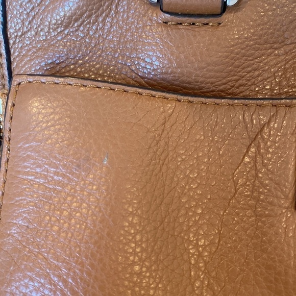 Michael Kors Brown Cognac Leather Sloan Bag Satchel Purse - Picture 7 of 11
